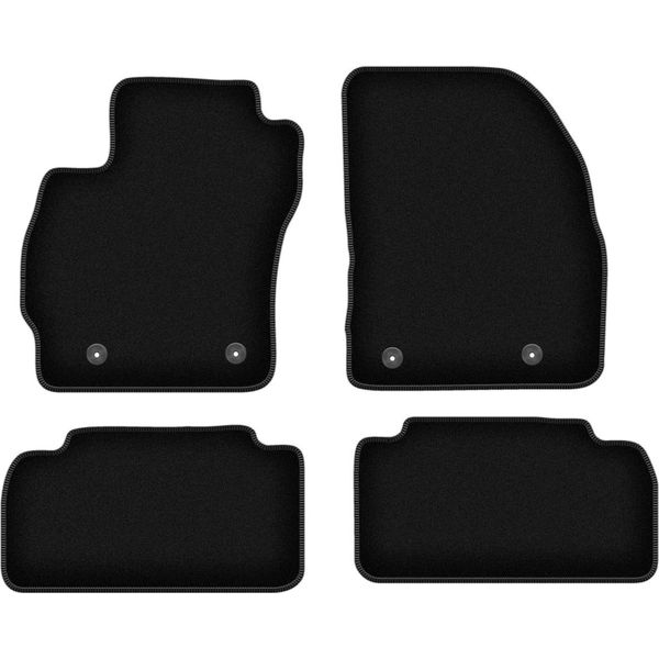 Tappetini In Velluto Per Mazda Premacy Iii (2010-, Minivan) Neri, Set 4 Pz, Con Fissaggi-image