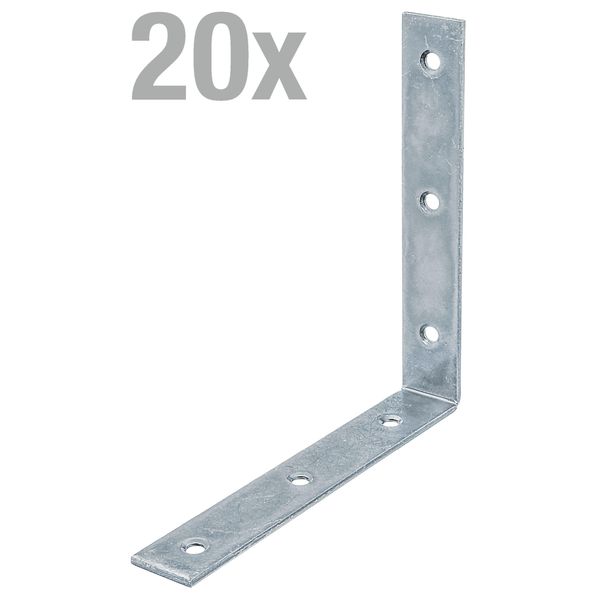 Alberts 823825 Supporto Per Sedia, Blu Galvanizzato, 150 X 150 X 25 Mm, Set Da 20-image
