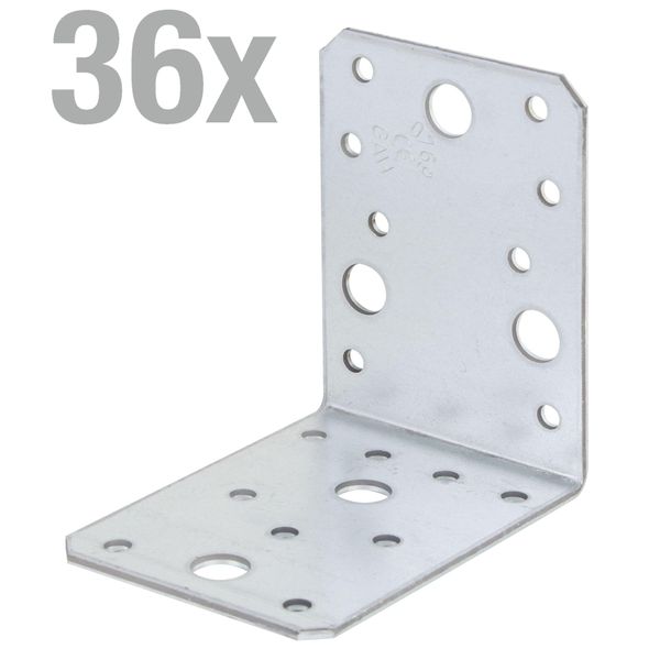 Alberts 832407 Connettore Per Negozi, Zincato Sendzimir, 90 X 90 X 65 Mm, 36Er Set-image