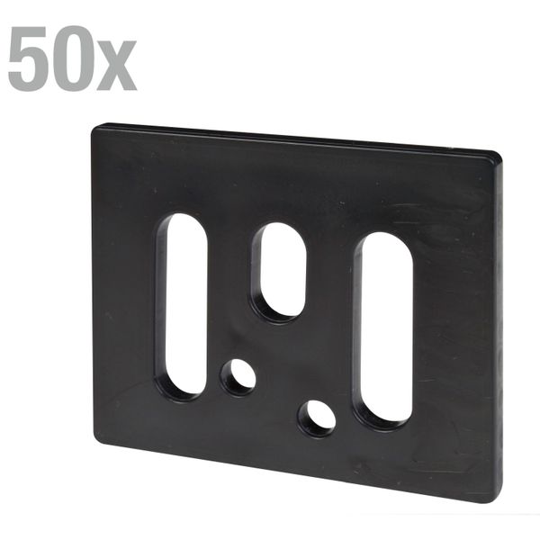 Alberts 850623 Disco Quadrato, In Plastica, 53 X 65 Mm , Set Da 50-image