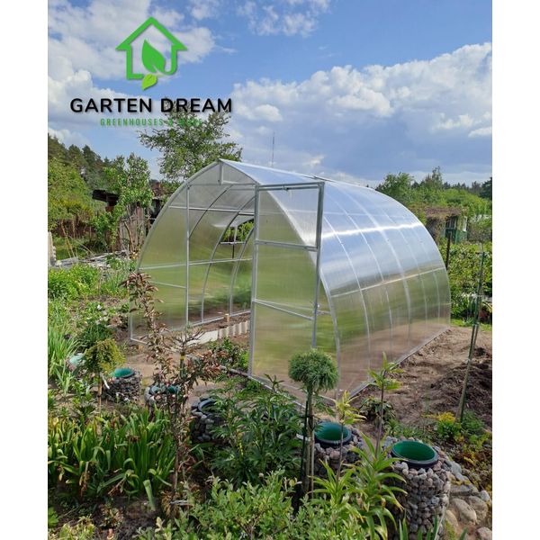 Garden Dream Serra In Policarbonato "Spitz"" 3X4M In Acciaio, Con Policarbonato Da 6 Mm"-image
