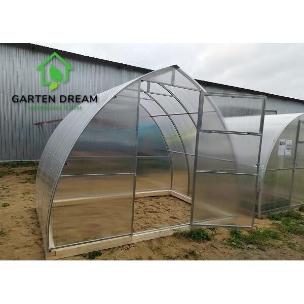 Garden Dream Serra In Policarbonato "Spitz"" 3X8M In Acciaio, Con Policarbonato 4Mm"-image