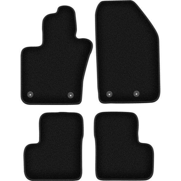 Tappetini In Velluto Per Alfa Romeo Tonale 965 (2022-, Ibrida) Neri, Set 4 Pz, Con Fissaggi-image