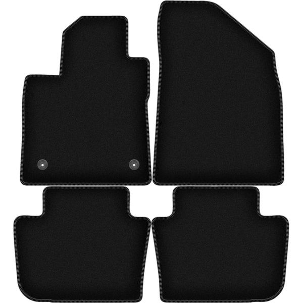Tappetini In Velluto Per Mg 4 (2022-, Hatchback) Neri, Set 4 Pz, Con Fissaggi-image