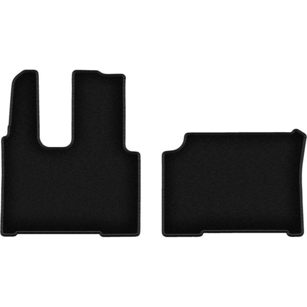 Tappetini In Velluto Per Mercedes Actros MP4 (2011-2019, Cabina Stretta) Neri, Set 2 Pz, Con Fissaggi-image