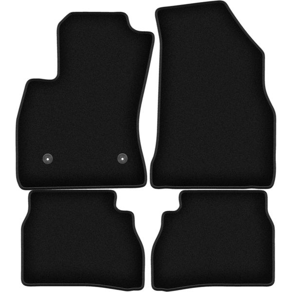Tappetini In Velluto Per Ram Promaster (2013-, Furgoncino) Neri, Set 4 Pz, Con Fissaggi-image