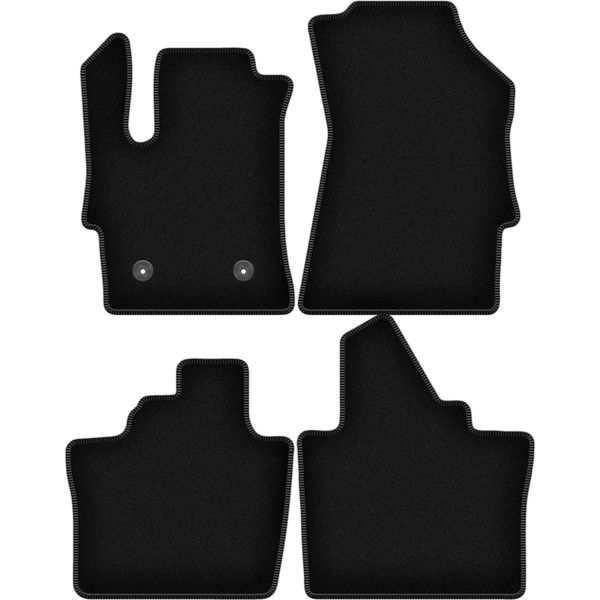 Tappetini In Velluto Per Renault Espace Vi (2023-, Suv) Neri, Set 4 Pz, Con Fissaggi-image