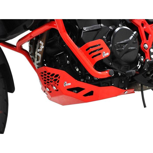 Protezione Motore Zieger Compatibile Con Bmw F 650 Gs Twin Bj 2008-12 / F 700 Gs Bj 2013-17 / F 800 Gs Bj 2008-17 Rosso Rinforzato-image