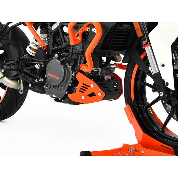 Protezione Motore Zieger Compatibile Con Ktm 125 Duke Nero / Arancio-image