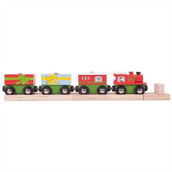 Treno Di Natale Bigjigs Rail + 3 Binari-image