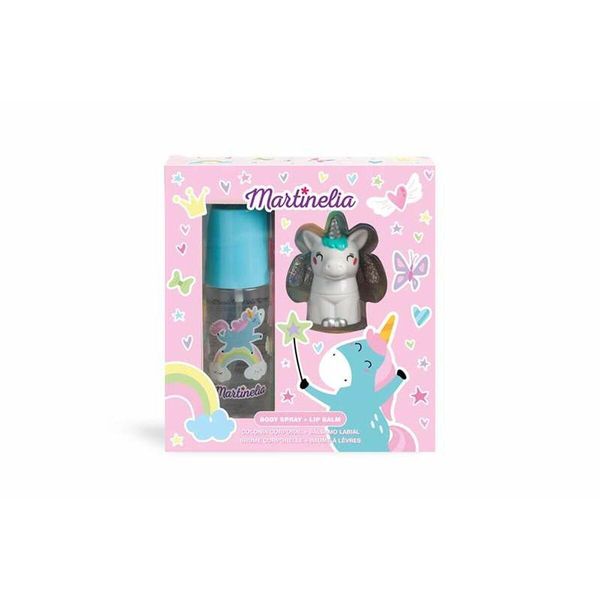 Martinelia | Set Di Cosmetici Per Bambini - Balsamo Per Labbra 2,8 G - Spray Per Il Corpo 100Ml - Balsamo Per Labbra - Set Regalo Unicorno-image