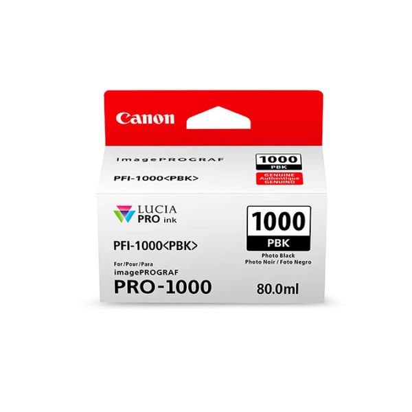 Original Canon 0546C001 / PFI-1000PBK Druckerpatrone Photo Schwarz-image