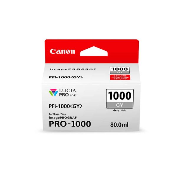 Original Canon Imageprograf Pro 1000 (0552C001 / PFI-1000GY) Druckerpatrone Grau-image