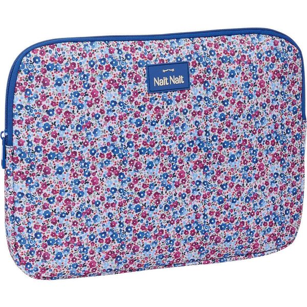 Custodia Per Laptop Nait Nait Flores Coimbra Azul Blue 34 X 25 X 2 Cm-image