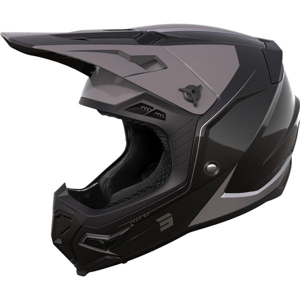 Casco Shot Core Comp Motocross, Nero Opaco/Grau, M (57/58)-image