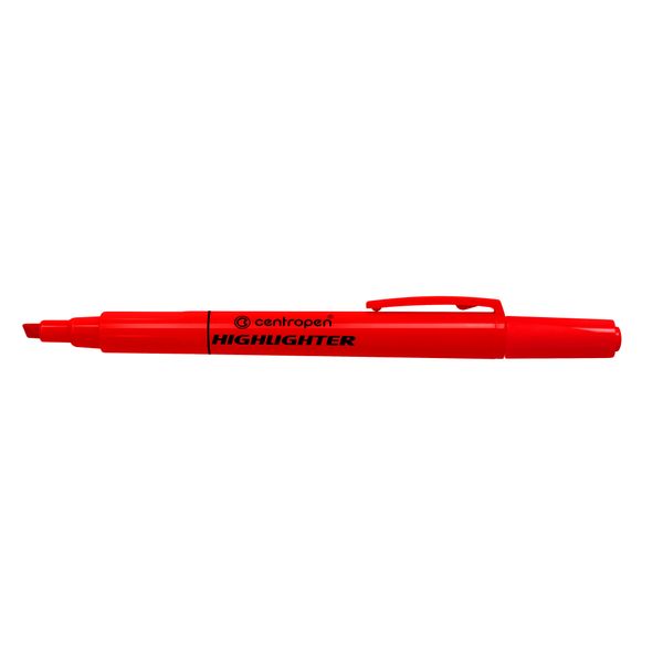 Evidenziatore Centropen 8722, 1-4 Mm, Punta A Cuneo, Rosso-image