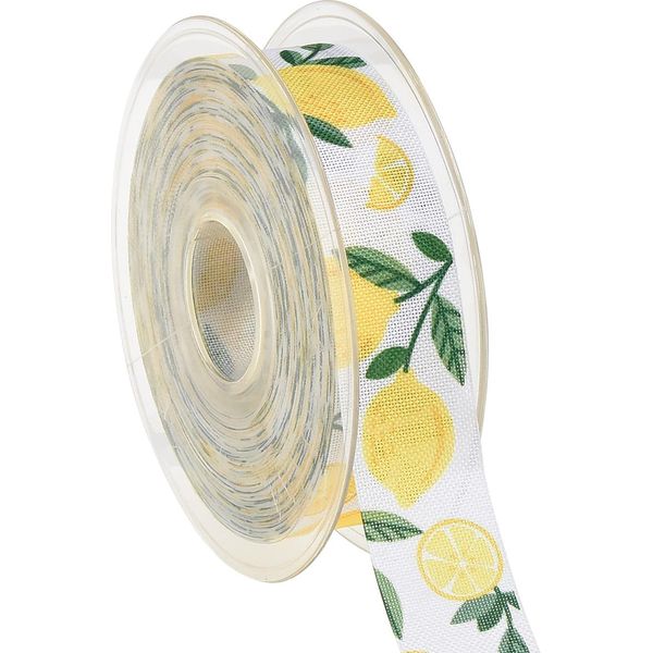 Nastro Regalo Limoni Estivi 25 Mm X 20 M Nastro Decorativo-image