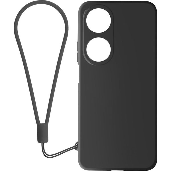 Avizar, Custodia Per Cellulare In Silicone Semirigido Per Honor 90 Smart, Nero-image