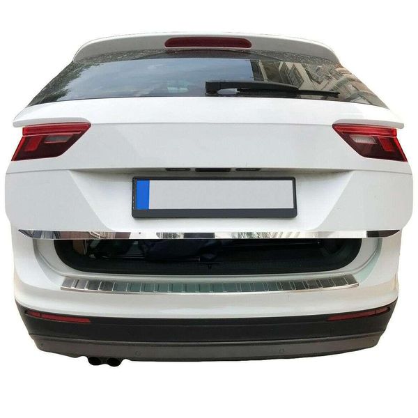 Portacarrozze In Acciaio Inox Cromato Per Vw Tiguan Ii E Allspace | A Partire Dall'anno Di Modello 2016-image