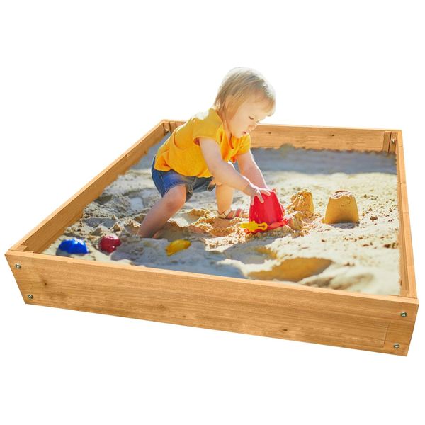 Nyvi Kinder Sandkasten Nyvikids Torino 90X90 Cm - Sandkasten Mit Innenfolie-image