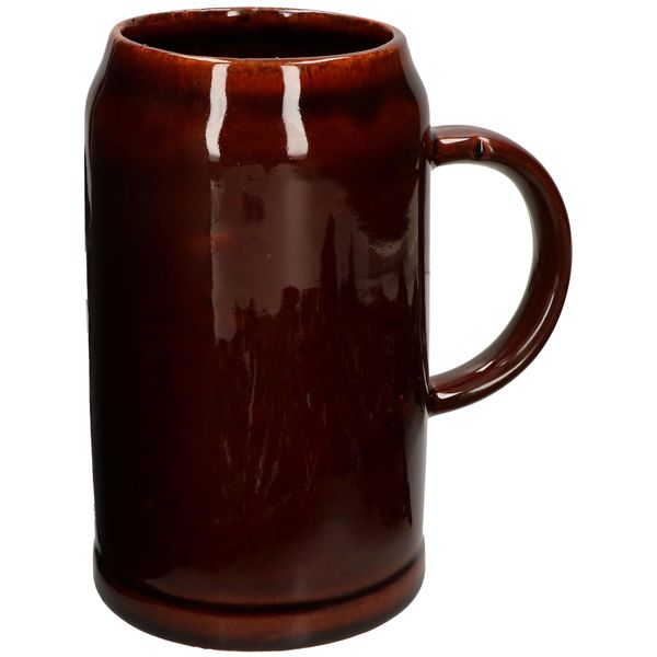 Kotarbau® Boccale Da Birra In Ceramica Boccale Da Birra Con Manico Pratico Boccale Da Pietra Da 1 Litro-image