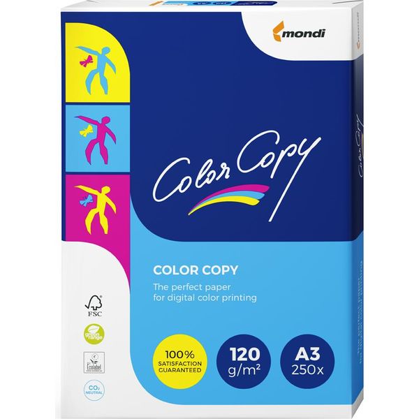 Mondi 2100005117 Mondi Carta Multifunzione Copia A Colori, A3, 120 G/M², Bianco-image