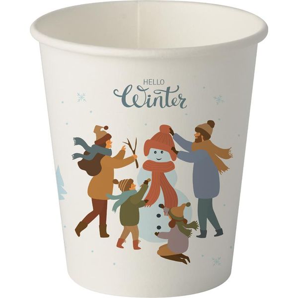 Papstar 87872 Bicchiere Di Carta Papstar "Hello Winter"", 0,2 L"-image