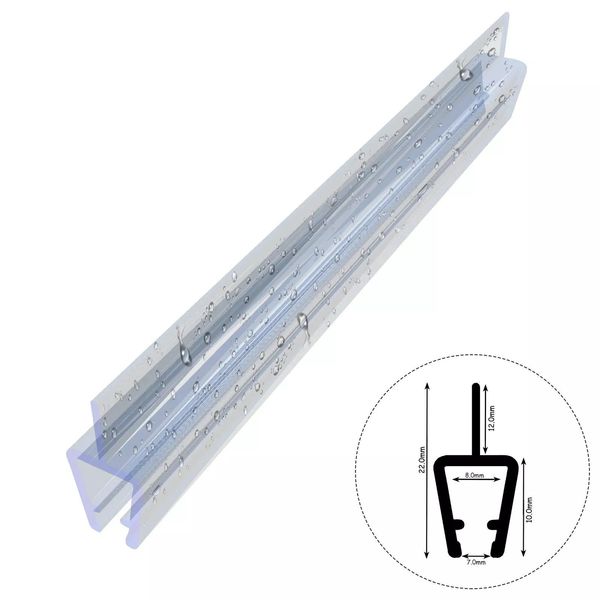 Guarnizione Doccia D22 7-8Mm 190Cm Guarnizione Porta Doccia Guarnizione Di Ricambio Per Box Doccia-image