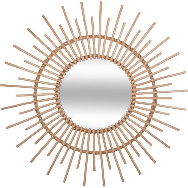 Spiegel "Soleil"" - Rattan D 76 Cm - Atmosphera Interior Designer"-image