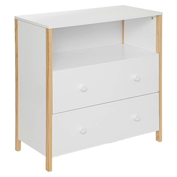 Cassettiera In Legno "Kima"" - Bianco - Atmosphera CréAteur D'intéRieur"-image