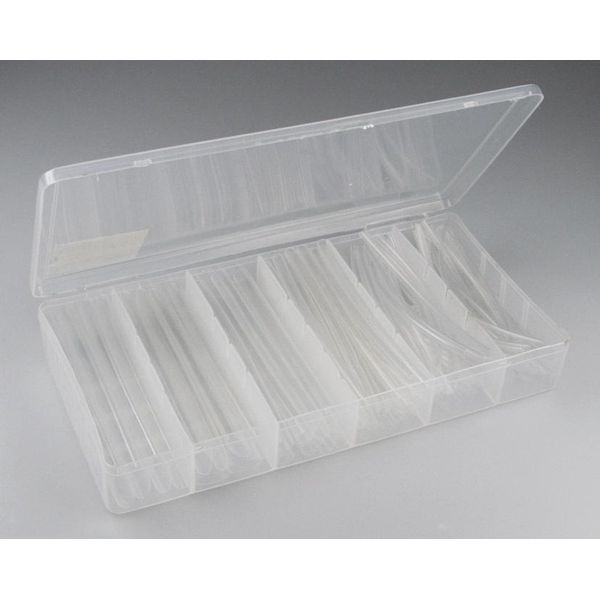 Assortimento Di Tubi Termorestringenti Chilitec, 100 Pezzi In Pratica Scatola, Trasparente-image