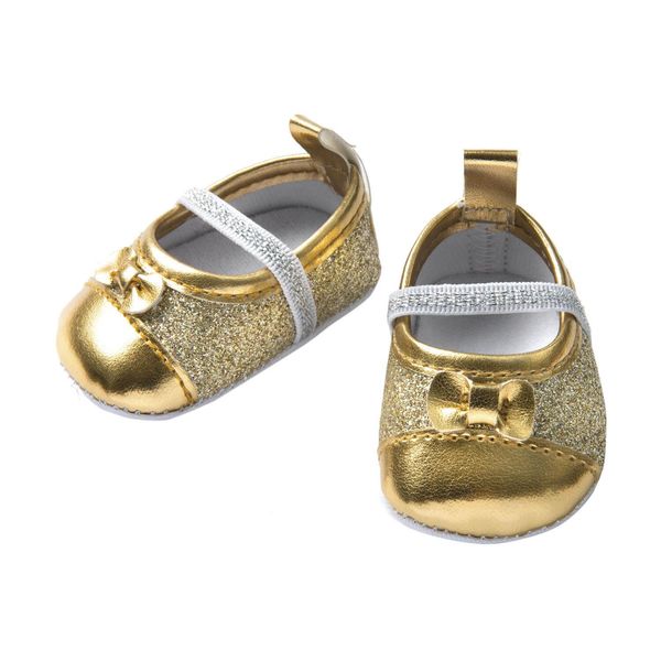 Ballerine Glitterate Per Bambole, Oro, Misura 30-34 Cm-image