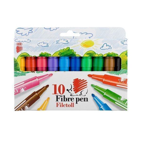 Marcatori, 10 Colori, 1 Mm, Ico-image