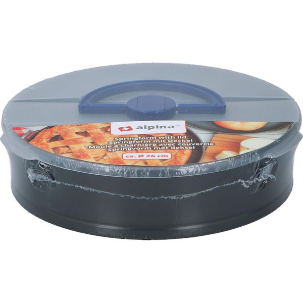 Teglia Alpina - Ø 26 Cm - Rivestimento Antiaderente - Con Coperchio-image
