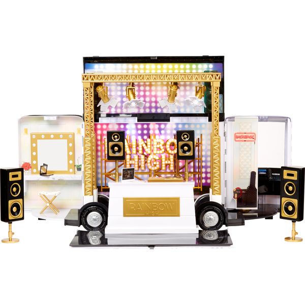 Mga Entertainment Rainbow High Rainbow Vision World Tour Bus & Stage-image