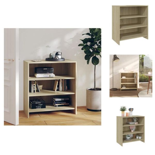 Vidaxl Credenza Rovere Sonoma 70X40,5X75 Cm In Legno - Credenze-image
