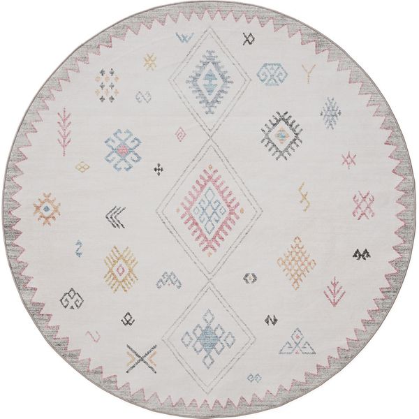 Interiyou Tappeto Lavabile Gent Multicolore ø 160 Cm Rotondo-image