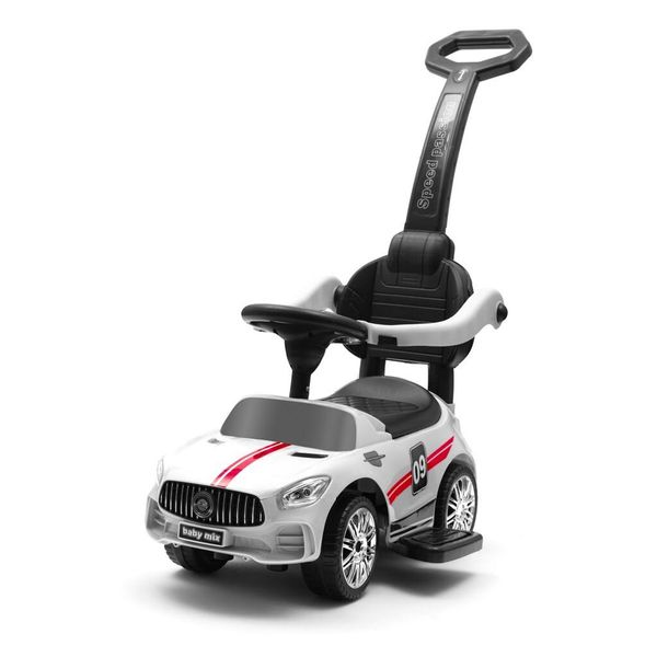 Baby Mix Con Suono E Asta Di Guida Racer Bianco-image