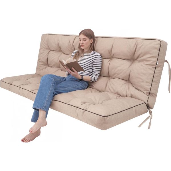 Cuscino Per Panchina Da Giardino "Pola"" P10 - 100×105 Cm, Resistente Ai Raggi Uv, Impermeabile E Confortevole | Pillowprim"-image