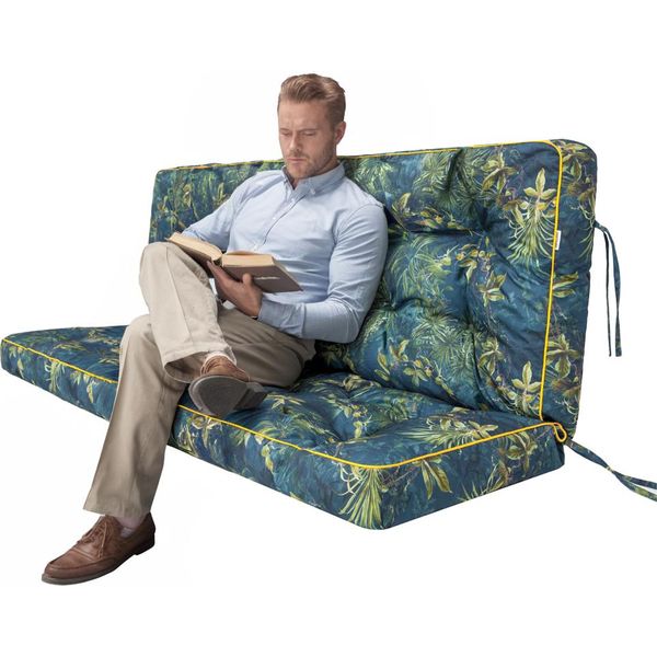 Cuscino Per Panchina Da Giardino "Pola"" P10 - 100×105 Cm, Resistente Ai Raggi Uv, Impermeabile E Confortevole | Pillowprim"-image