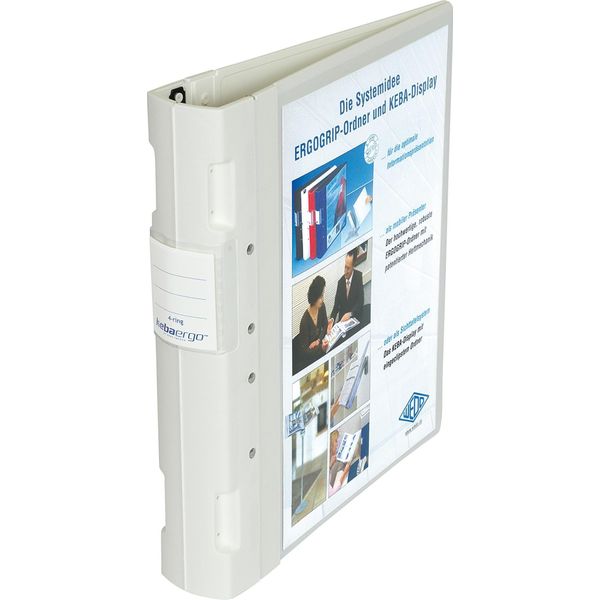 Cartella Di Presentazione Wedo Ergogrip, Din A4, 56 Mm, Bianco Din A4, Altezza Di Riempimento: 50 Mm, Meccanismo A 4 Anelli In Metallo, In (58 18000)-image