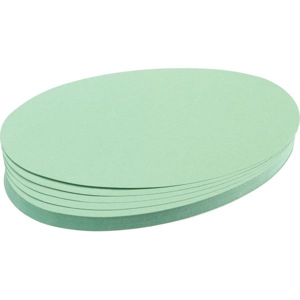 Franken UMZ111919 Biglietto Di Presentazione - Ovale, 190 X 110 Mm, Verde Chiaro, 500 Pezzi-image