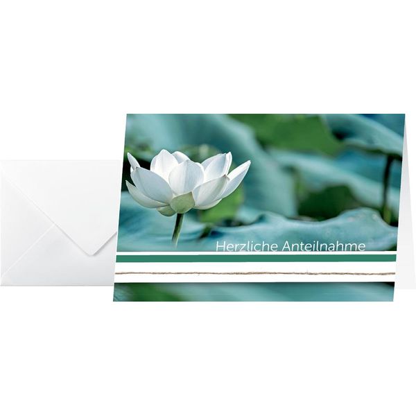 Sigel DS103 Cartoncino Lutto Sigel "Ninfea"", (L)115 X (A)170 Mm"-image