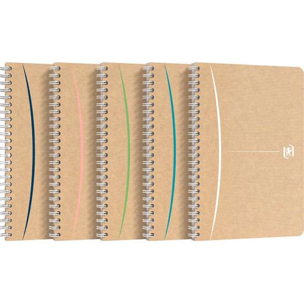 Oxford 400141844 Quaderno A Spirale Oxford Touareg, Din A5, A Scacchi, 90 Fogli-image