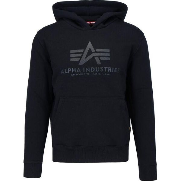Alpha Industries Basic Hoody Carbon Maglia Con Cappuccio Da Uomo-image