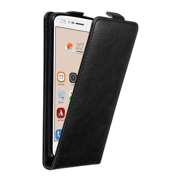 Custodia Cadorabo Per Zte Blade V8 Cover Protettiva In Nero Custodia Flip Per Telefono Cellulare Custodia Cover-image