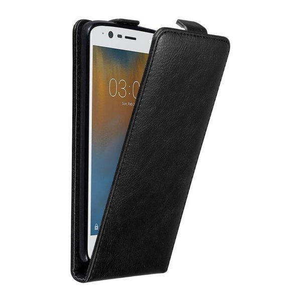 Cadorabo Cover Per Nokia 3 2017 Cover Protettiva In Nero Flip Case Custodia Per Telefono Cellulare Cover-image