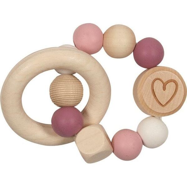 Goki Baby - Gioco Per Afferrare Il Cuore Elastico - Naturale/Rosa-image