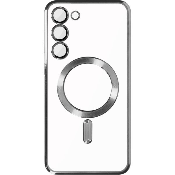 Cover Protettiva Magsafe Per Samsung S23 Protezione Fotocamera Trasparente / Argento-image