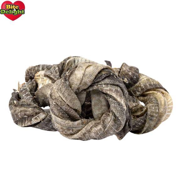 Anello Da Masticare Bite&Delight In Pelle Di Merluzzo 400G / 2,5L - Masticatore Naturale Per Cani, Ricco Di Proteine E Omega-3-image